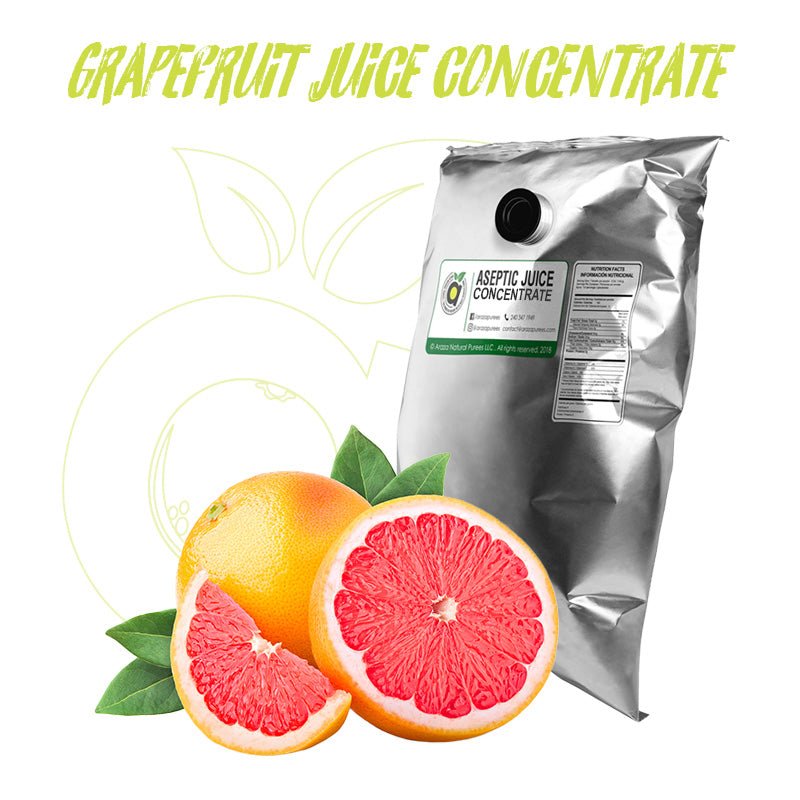 Aseptic Red Grapefruit Juice Concentrate 65 Brix (Clarified) Araza