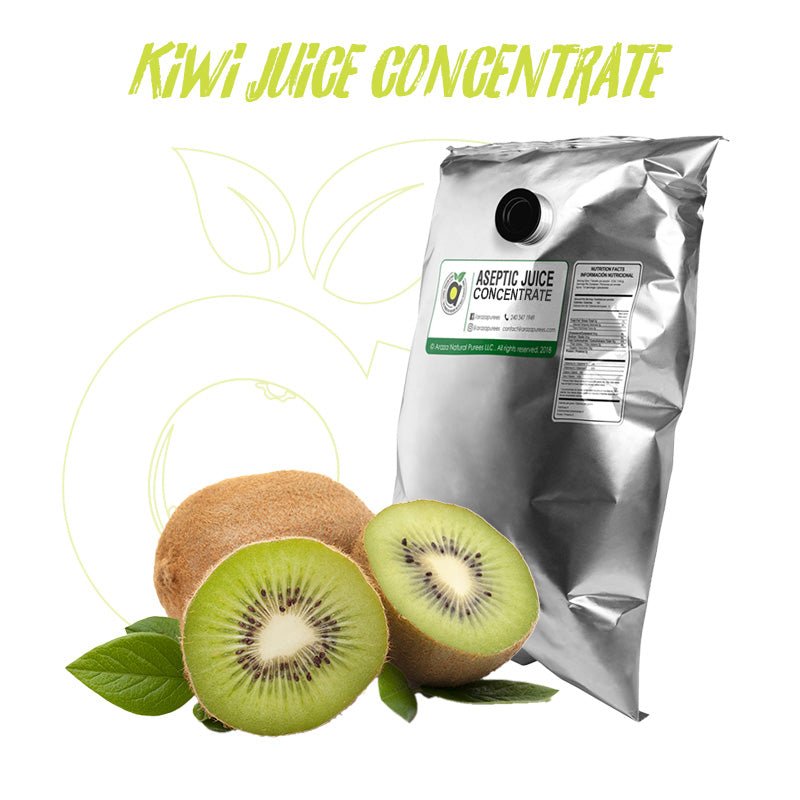 Aseptic Kiwi Juice Concentrate 65 Brix (Clarified) – Araza Natural Purees