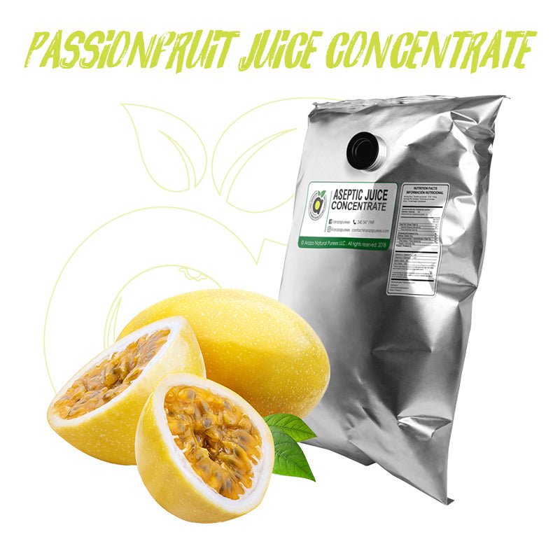 Aseptic Passionfruit Juice Concentrate 65 Brix (Clarified) Araza